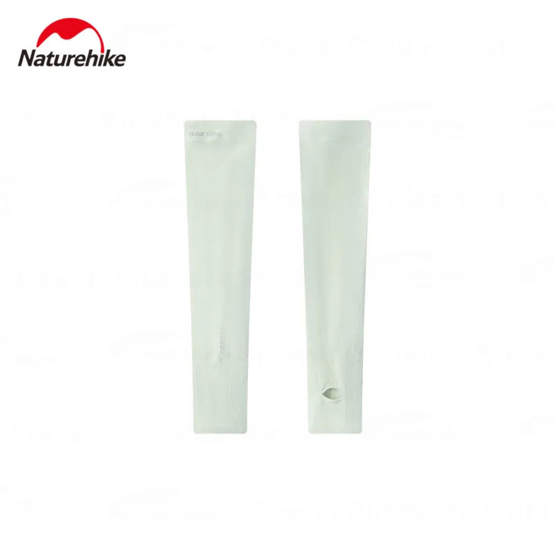 Naturehike POCKET SUN Outdoor Sunscreen Sleeve Sun UV Protection Ice Cooling Arm Cover Unisex Running Biking Non-Slip Long Gloves No Finger Sleeves
