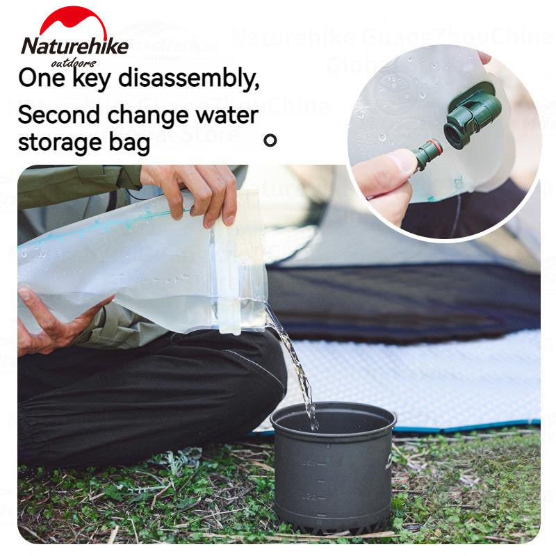 Naturehike TPU Sport Drinking Water Bag 1.5L 2L 3L Foldable Off-Road Mountaineering Portable Water Bladder Hydration Pack Soft Water Storage Bag
