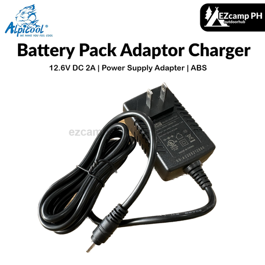 ALPICOOL Battery Pack Adaptor Charger Portable Multipurpose 12.6V DC 2A Charging Power Supply Adapter