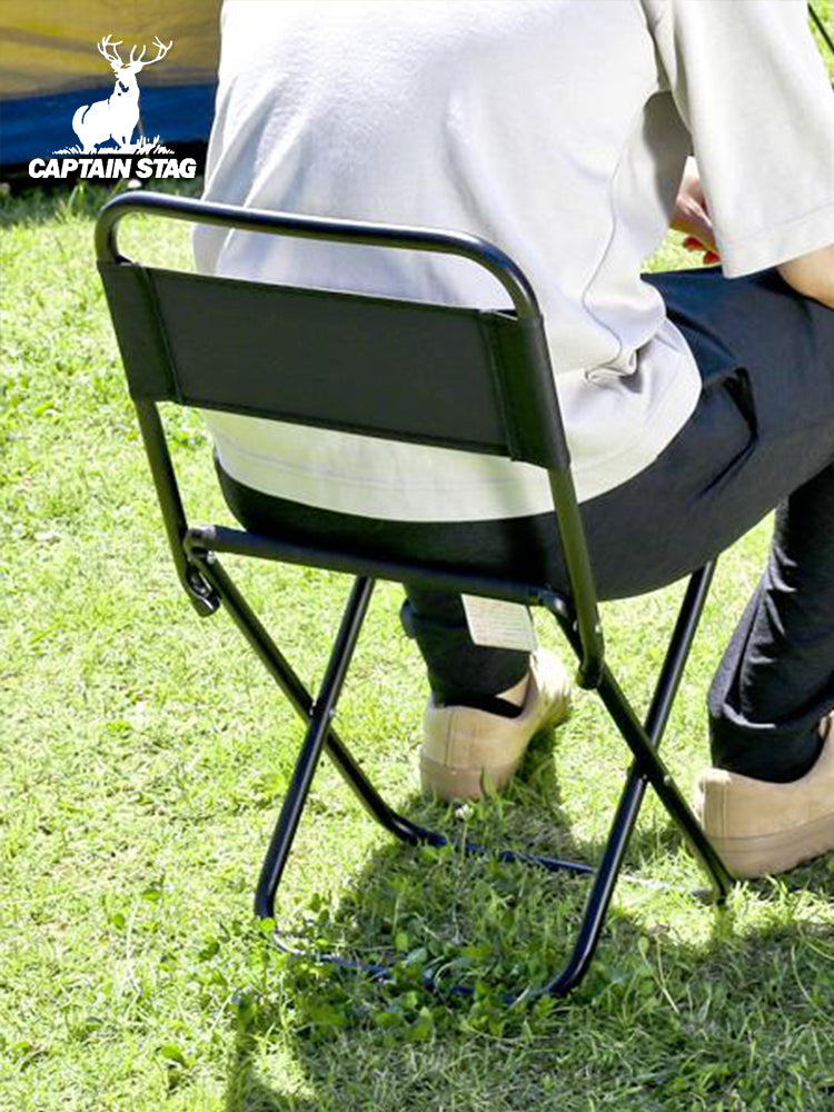 CAPTAIN STAG UC-1800/01 GRACIA Folding Chair Portable Ultralight Foldable Leisure Chair Load Bearing Up To 70kg Max Outdoor Camping