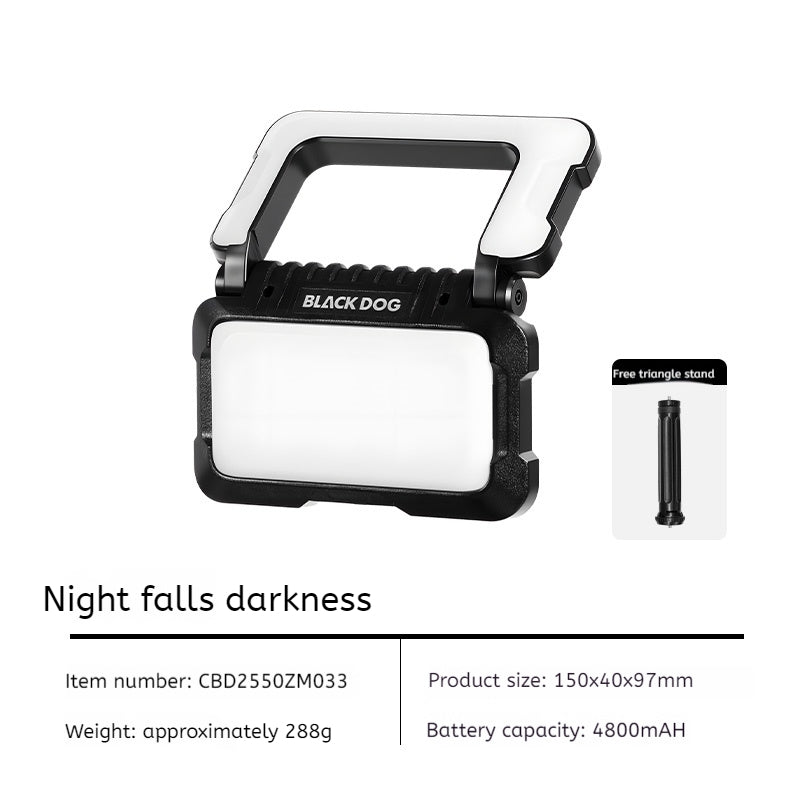BLACKDOG DARK SOAR Double Sided LED Light Portable Foldable Multipurpose LED Light Folding Dual Light Source Stepless Dimming 5 Adjustable Light Modes High Brightness & Long Battery Life Shaoying