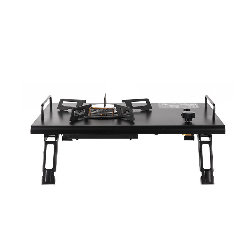 Black IGT Butane Folding Stove Portable Lightweight Integrated Grill Table Camping 1 Unit IGT Module 4kW High Power Cassette Screw Type Threaded Canister