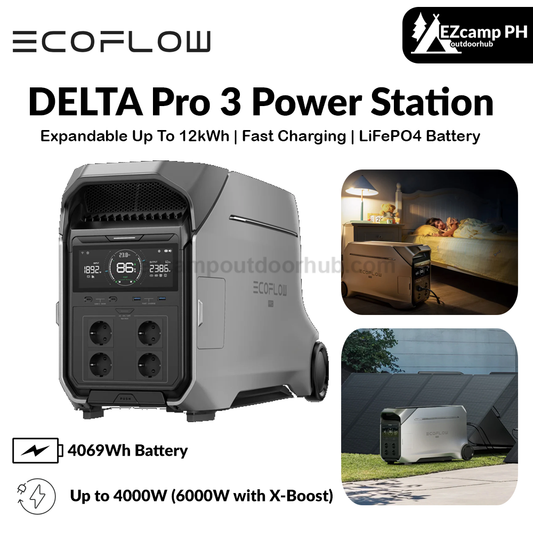 EcoFlow Delta Pro 3 Power Station Portable Home Battery Backup Charging 80% In 1 Hour 4000W Up To 6000W With X-Boost Battery Backup Energy Storage