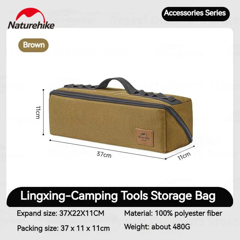 Naturehike Folding Tool Storage Bag Portable Multiple Purpose Hand Carry Bags Camping Tent Accessories Organizer Tool Kits Hiking Outdoor Picnic Travel Bag Heavy Duty Original Nature Hike