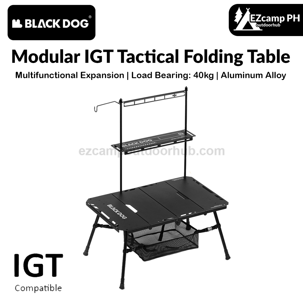 Blackdog Modular IGT Tactical Folding Table Portable Lightweight Multifunctional Foldable Table Outdoor Camping Load Bearing 40kg Aluminum Alloy