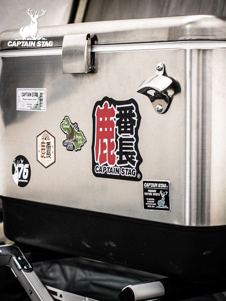 CAPTAIN STAG UM-1524/25/26 Brand Decal Portable Lightweight Vibrant Design Stickers Durable Resistant To Fading Polyvinyl Chloride Resin