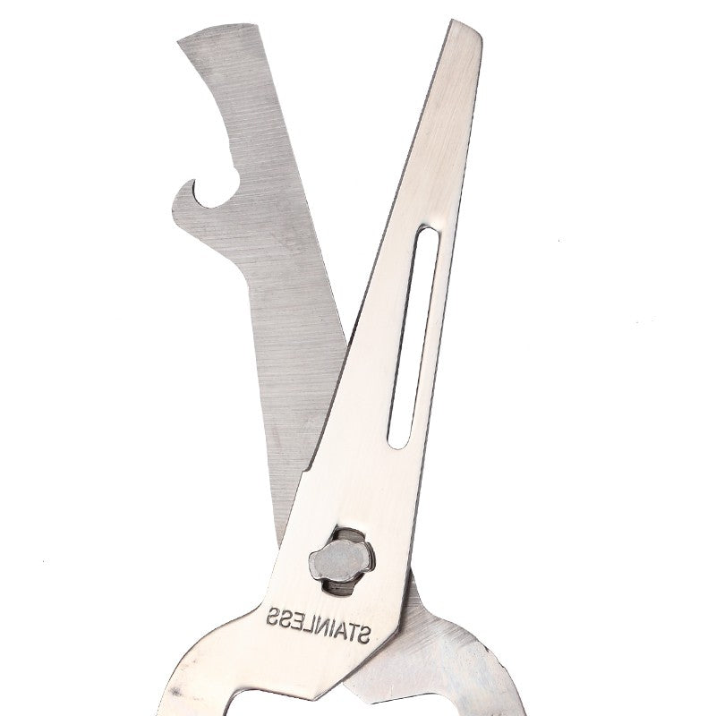 CAMPINGMOON Camping Kitchen Scissors Portable Lightweight Multi Functional Detachable Scissor Knife Bottle Can Opener Nut Cracker Fruit Peeler