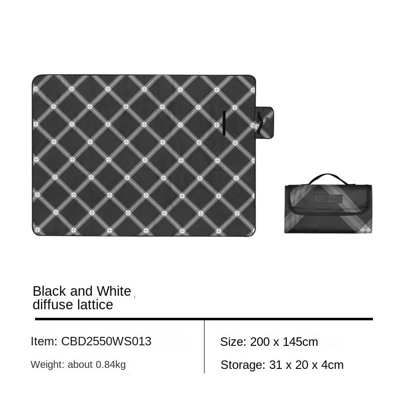 Blackdog Picnic Moisture-proof Mat Portable Ultralight Easy to Carry Design Outdoor Camping Lawn Mat Skin-Friendly Waterproof Dirt Proof Washable Floor Matting