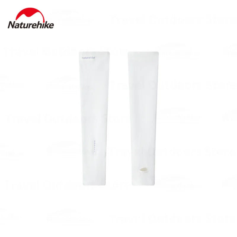 Naturehike POCKET SUN Outdoor Sunscreen Sleeve Sun UV Protection Ice Cooling Arm Cover Unisex Running Biking Non-Slip Long Gloves No Finger Sleeves
