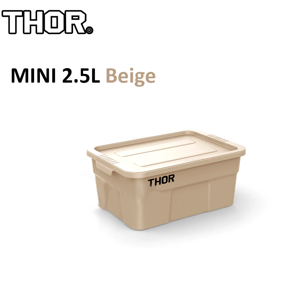 THOR ® Premium MINI 1L and LIMO 2.5L | 5L | 22L | 53L | 75L Stackable Storage Box with Lid Outdoor Rugged Plastic Boxes Wood Tabletop Stand Bracket
