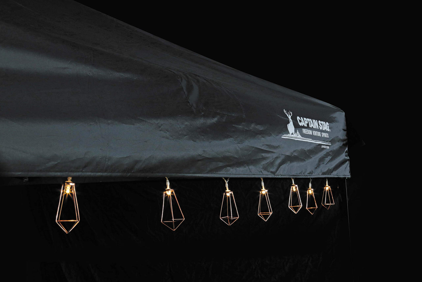 CAPTAIN STAG 10 LED Decoration Light Portable Strip LED Lantern String Lamp Atmosphere Ambient Lighting Outdoor Camping Tent Light 3.3m Waterproof