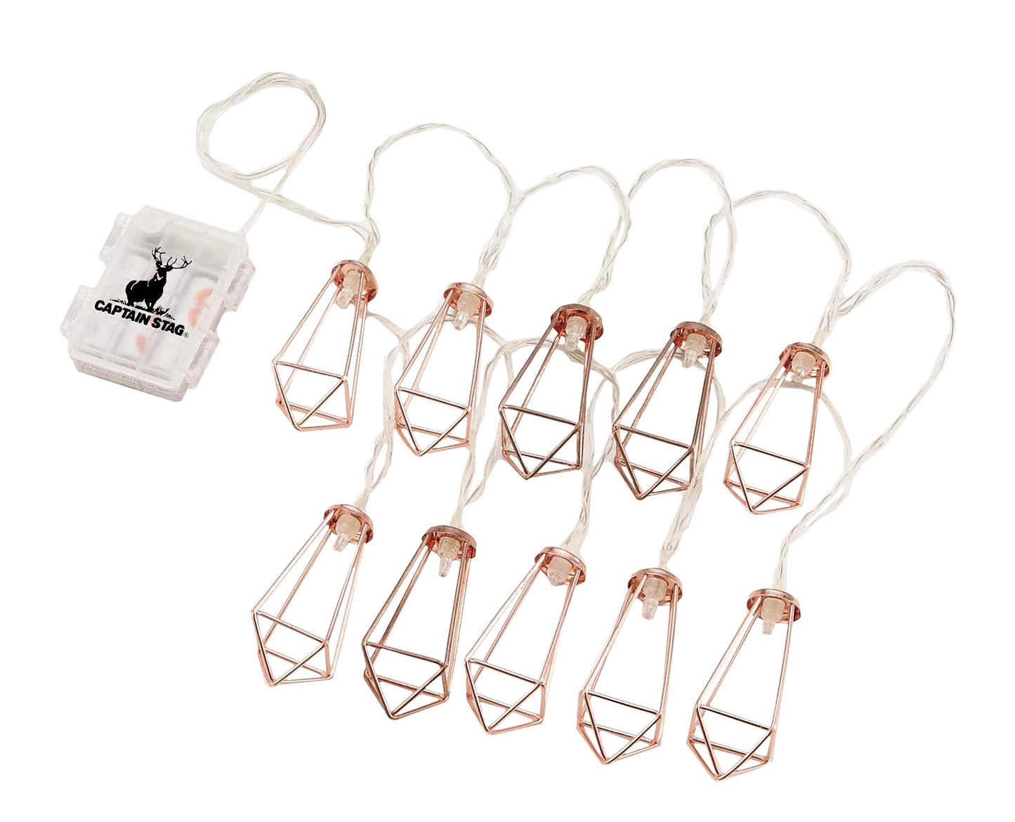 CAPTAIN STAG 10 LED Decoration Light Portable Strip LED Lantern String Lamp Atmosphere Ambient Lighting Outdoor Camping Tent Light 3.3m Waterproof