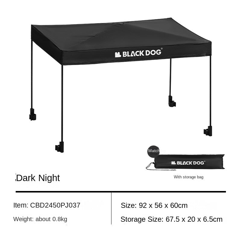 BLACKDOG Mountain Shadow Pro Camping Cart 150 Liters Large Capacity Folding Collapsible Cart Wagon Sundries Detachable Four-way Trolley With Brake