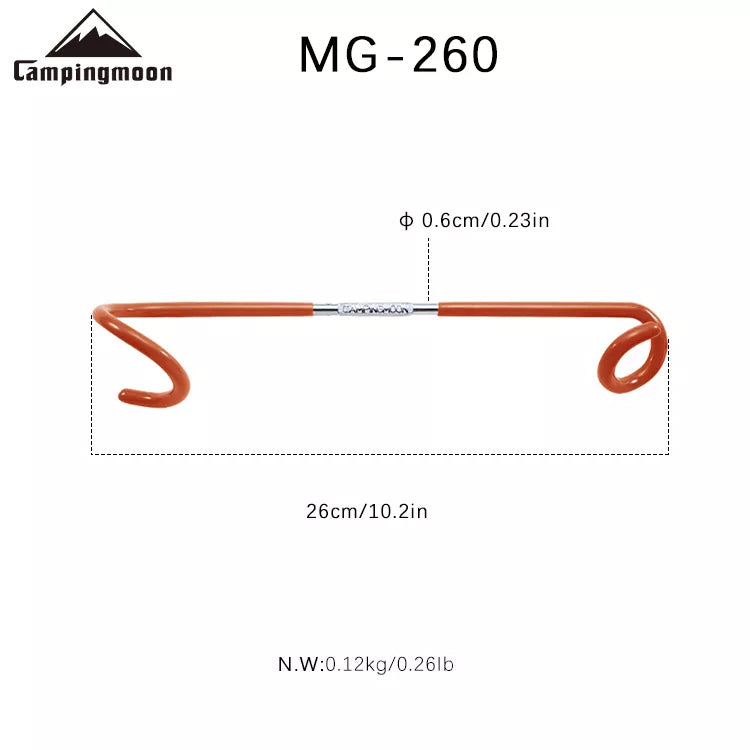 CAMPINGMOON MG-260 Lamp Post Hook Lantern Steel Hanger For Pole Up To 36mm Diameter 5KG Max Load Tent Tarp Pole Light Hang Holder Bracket Mount Mounting