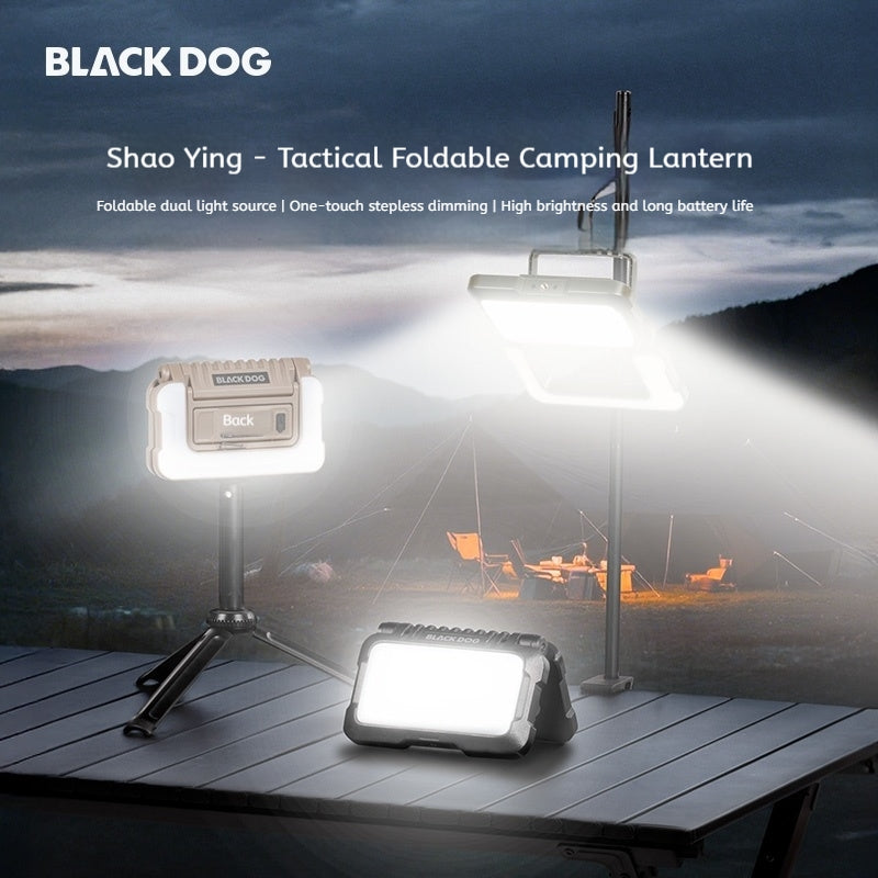 BLACKDOG DARK SOAR Double Sided LED Light Portable Foldable Multipurpose LED Light Folding Dual Light Source Stepless Dimming 5 Adjustable Light Modes High Brightness & Long Battery Life Shaoying
