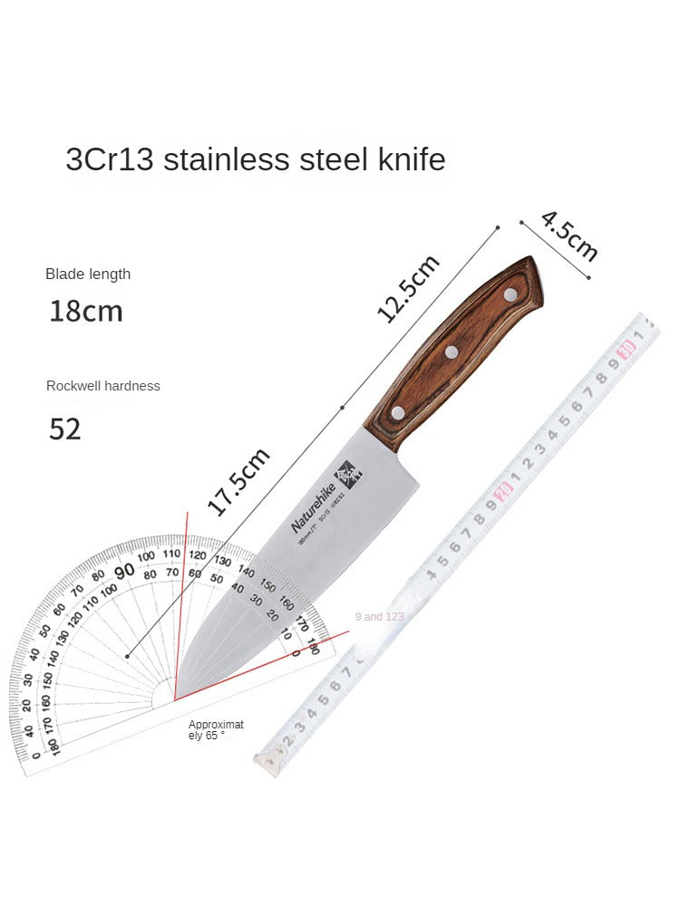 Naturehike Portable Kitchen Knife Chopping Board Set Magnetic Stainless Steel Knife Outdoor Travel Multifunctional Cookware Foldable Storage Design