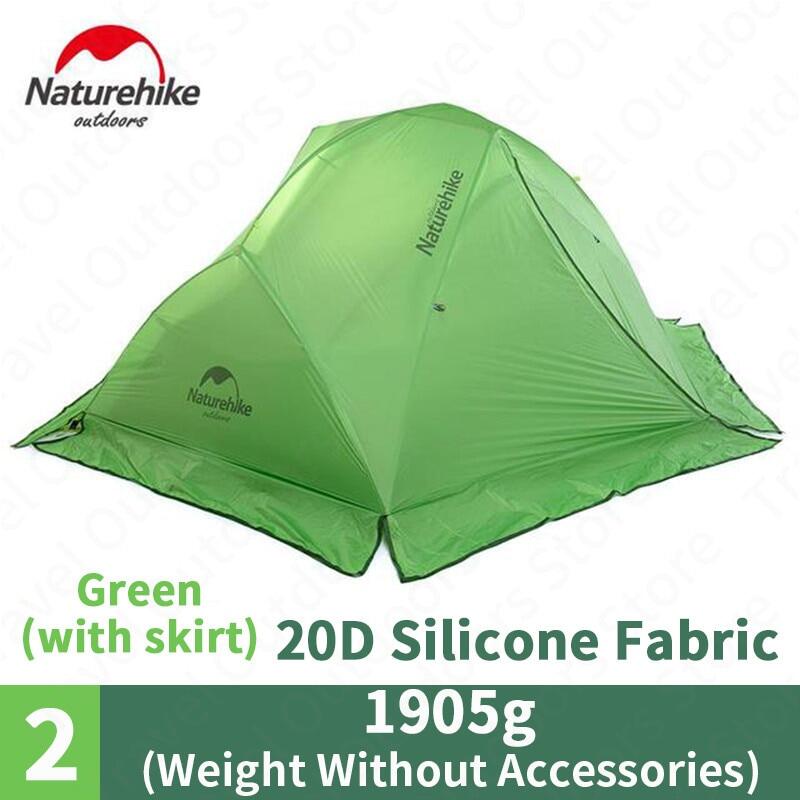 Naturehike STAR River 2 Series Ultralight 2 Person Camping Tent Upgraded Version 20D 210T with MAT Waterproof Outdoor Portable Hiking Backpacking