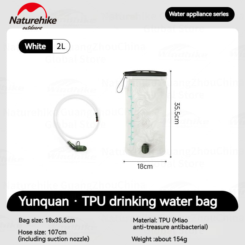 Naturehike TPU Sport Drinking Water Bag 1.5L 2L 3L Foldable Off-Road Mountaineering Portable Water Bladder Hydration Pack Soft Water Storage Bag
