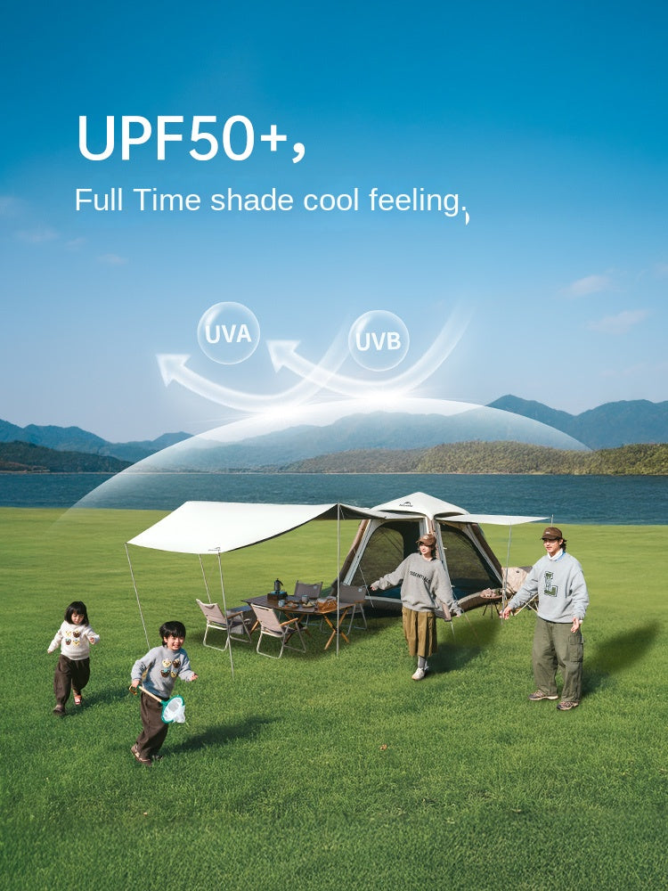 Naturehike ANGO AIR PRO Inflatable Dome Style Tent Portable 3-4 Persons Fast Build With Extended Canopy Removable Built-in Electric Air Pump Waterproof