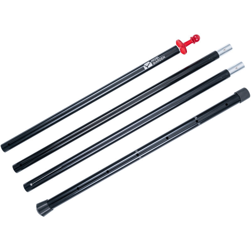Mobi Garden Canopy Rod Support Portable Ultralight Thickened 4 Section Adjustable Awning Canopy Pole 210-260cm Length Lifting Rod Aluminum Alloy Outdoor Camping Equipment