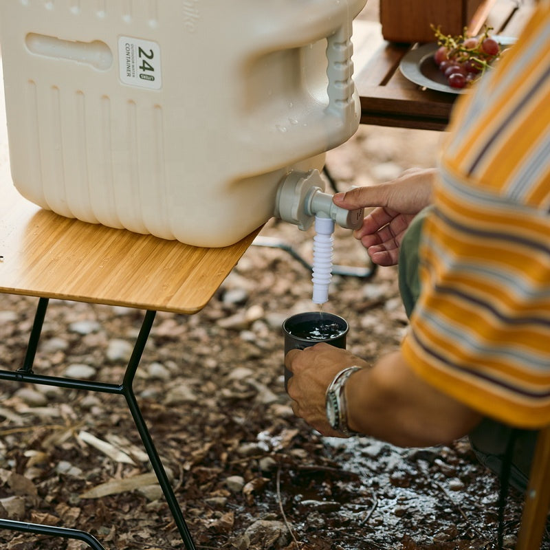 Naturehike Portable Water Bucket Outdoor PE Food Grade Plastic Liquid Bottle Container With Faucet Drinking Water Storage Tank Camping Hiking Beach Picnic Travel Heavy Duty Original Nature Hike
