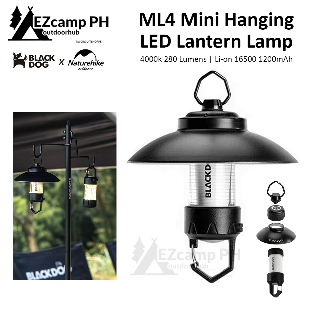 buy mini backpacking tent lanterns BLACKDOG by Naturehike Mini Camping LED Lantern Lamp ML4 Tent Light – EZcamp Outdoorhub