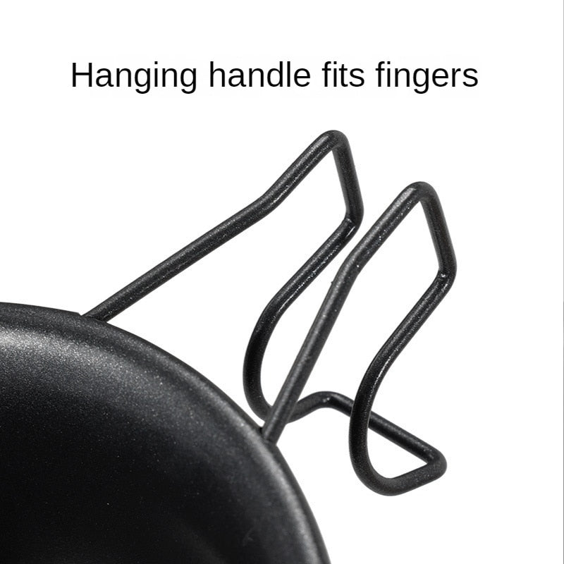 BLACKDOG by Naturehike 300ml Stainless Steel Black Shera Bowl Non Stick Coating Outdoor Camping Portable Dish Cookware Hanging Hang Tableware Cup Pot