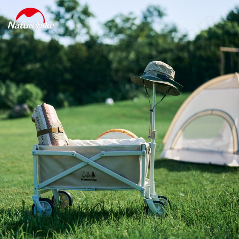 Naturehike KIDS Series TC06-Mini Outdoor Trolley 35L Capacity Portable Foldable Camping Picnic Wheelbarrow Carrier Wagon for Child Children Outdoor Cart