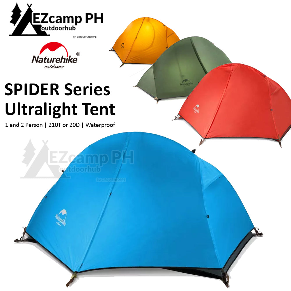 Naturehike SPIDER Series 1 and 2 Person Ultralight Camping Tent – EZcamp Outdoorhub