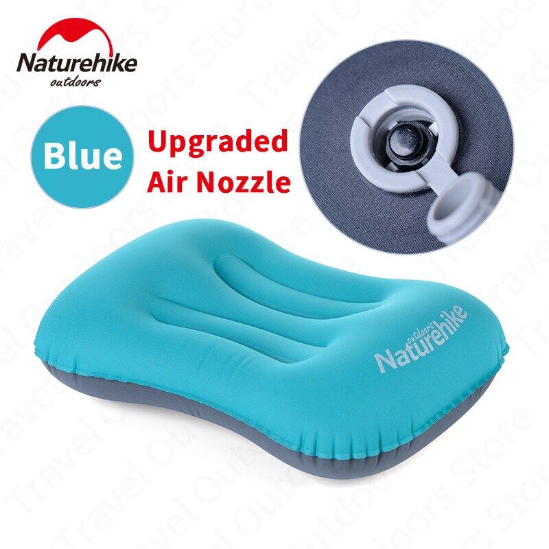 Naturehike AEROS Series Inflatable Pillow Portable Ultralight Air Inflatable TPU Pillow With Optional Comfortable Pillow Cover Case Inflate Inflating Camping Outdoor Hiking Beach Picnic Travel Original Nature Hike
