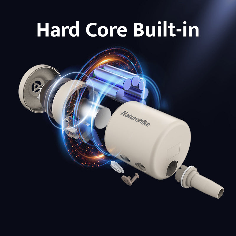 Naturehike High-Power Electric Air Pump Outdoor Portable Ultralight Camping Fast Inflate Deflate Electric Vacuum Pump For Air Cushion Mattress Pillows Inflatable Bed Campig Hiking Picnic Beach Travel Heavy Duty Original Nature Hike