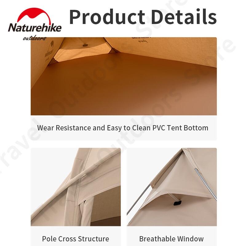 Naturehike HIBY Series Mini Pet Tent Cat Dog Small Animal Camping House Waterproof Portable Self Standing Fast Build Breathable Polyester 2 Door