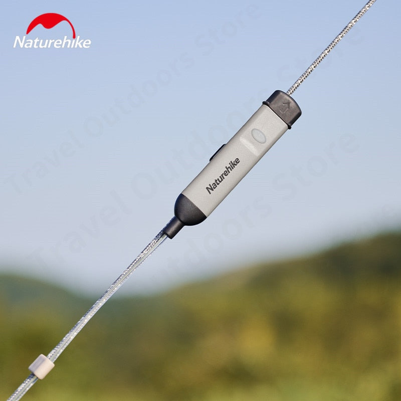 Naturehike Safety Warning Wind Rope Light Portable Lightweight 4 Modes Lighting String Lights Guide Lines Warning Atmosphere Ambient IPX5 Waterproof USB Charging Outdoor Camping Beach Travel Original Nature Hike