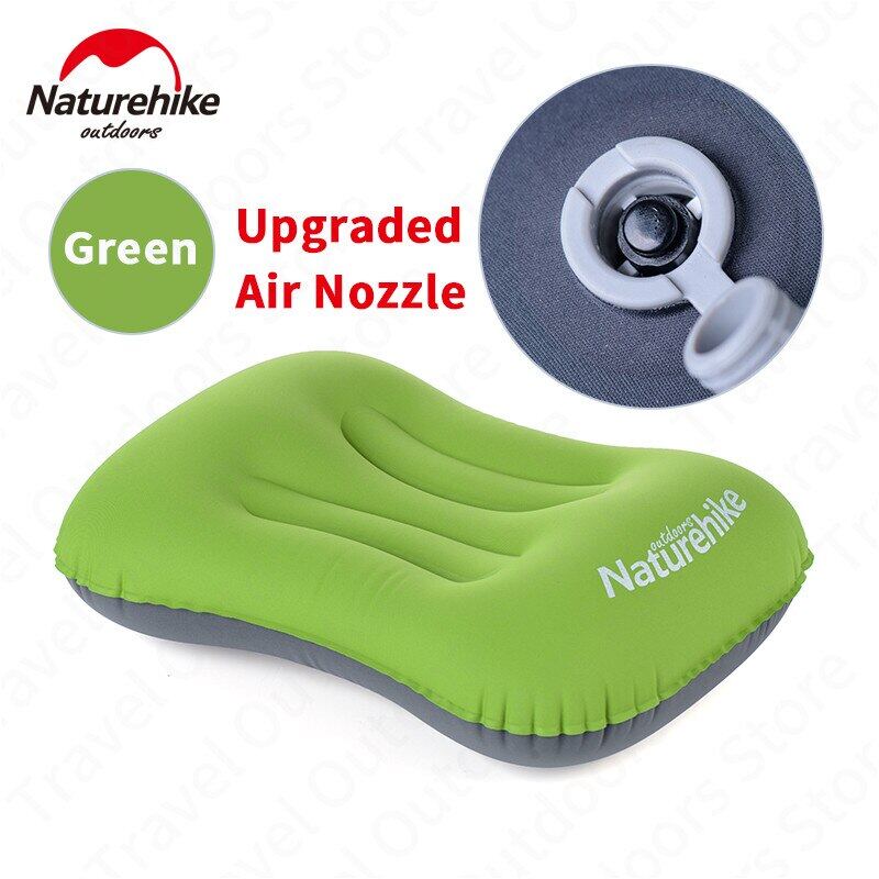 Naturehike AEROS Series Inflatable Pillow Portable Ultralight Air Inflatable TPU Pillow With Optional Comfortable Pillow Cover Case Inflate Inflating Camping Outdoor Hiking Beach Picnic Travel Original Nature Hike