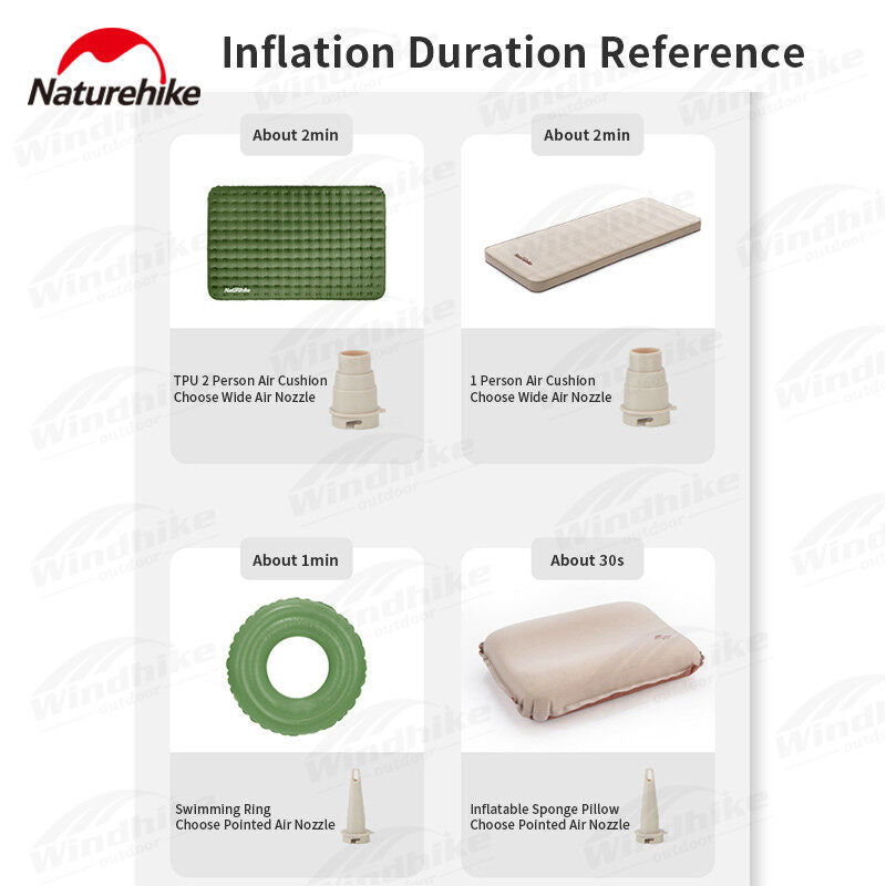 Naturehike Multifunctional Car Camping Vacuum Cleaner Air Pump Outdoor Portable Lightweight High Power Fast Inflate Deflate Pump USB Charging Light Camping Hiking Swimming Travel Heavy Duty Original Nature Hike