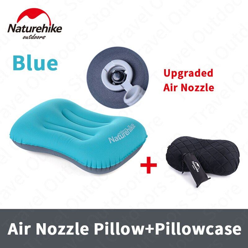 Naturehike AEROS Series Inflatable Pillow Portable Ultralight Air Inflatable TPU Pillow With Optional Comfortable Pillow Cover Case Inflate Inflating Camping Outdoor Hiking Beach Picnic Travel Original Nature Hike