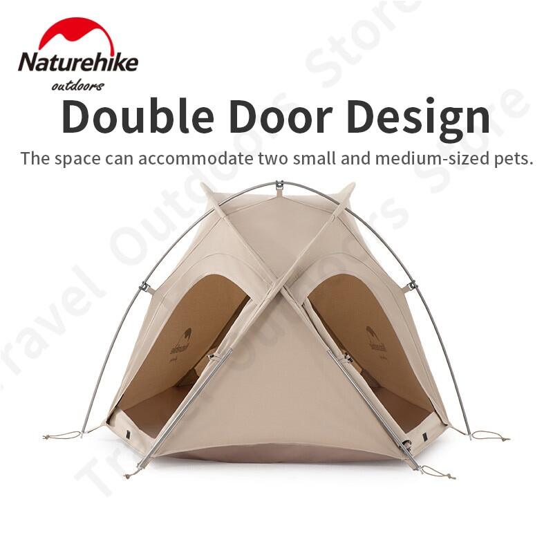 Naturehike HIBY Series Mini Pet Tent Cat Dog Small Animal Camping House Waterproof Portable Self Standing Fast Build Breathable Polyester 2 Door
