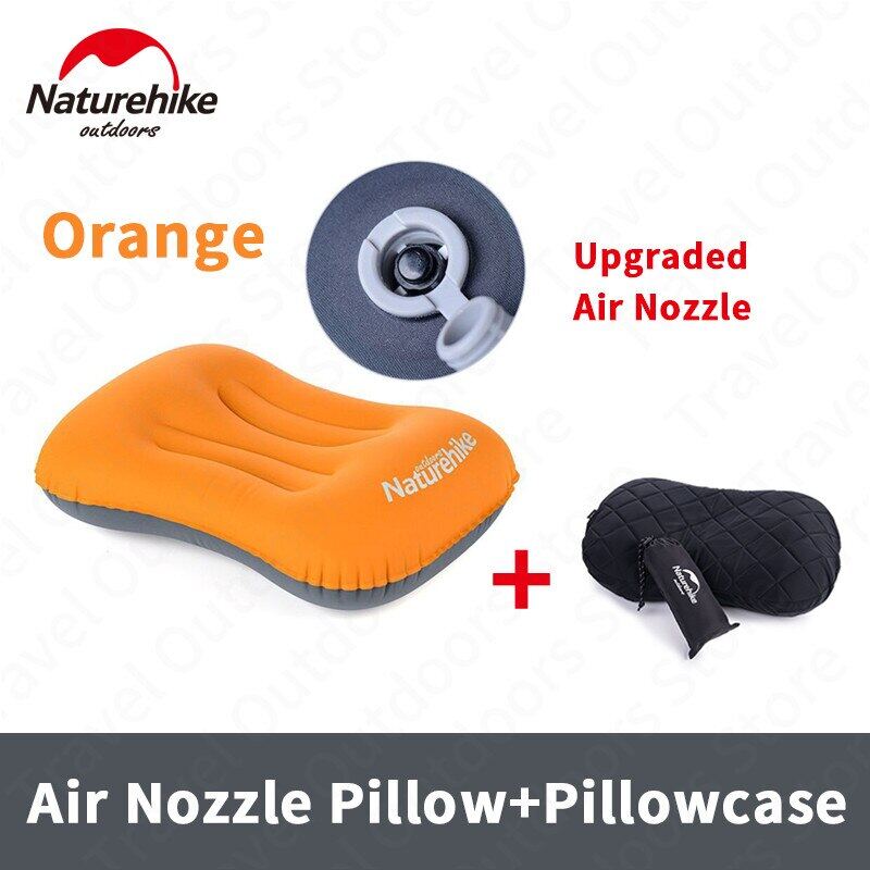 Naturehike AEROS Series Inflatable Pillow Portable Ultralight Air Inflatable TPU Pillow With Optional Comfortable Pillow Cover Case Inflate Inflating Camping Outdoor Hiking Beach Picnic Travel Original Nature Hike