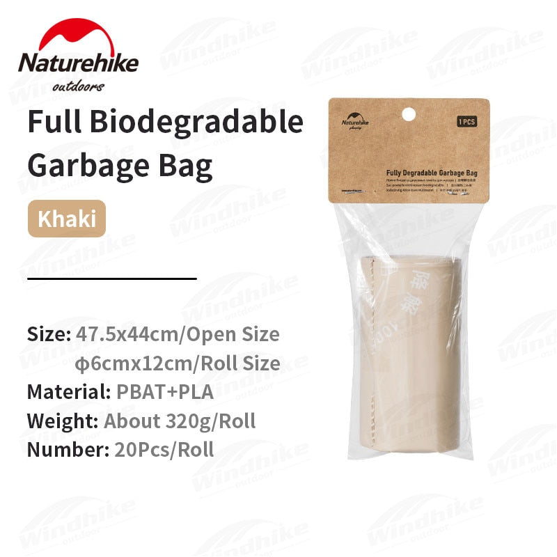 Naturehike Outdoor Folding Portable Toilet Bin Collapsible Camping Trash Seat Bowl with Optional Garbage Waste Bag and Liquid Curing Agent Coagulant
