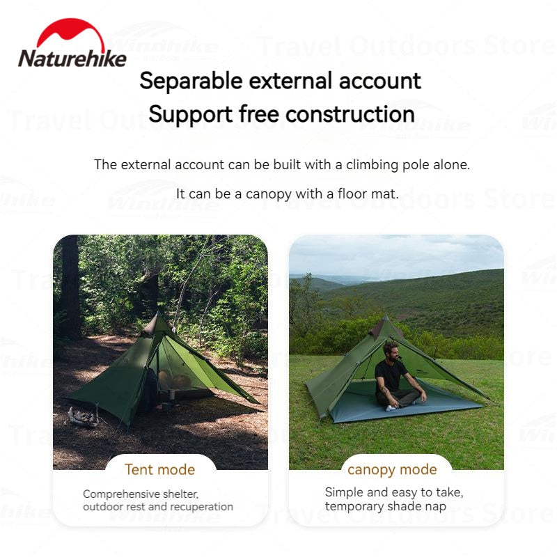 Naturehike SPIRE 1 Person Ultralight Hiking Tent Outdoor Waterproof Mu –  ezcampphoutdoorhub