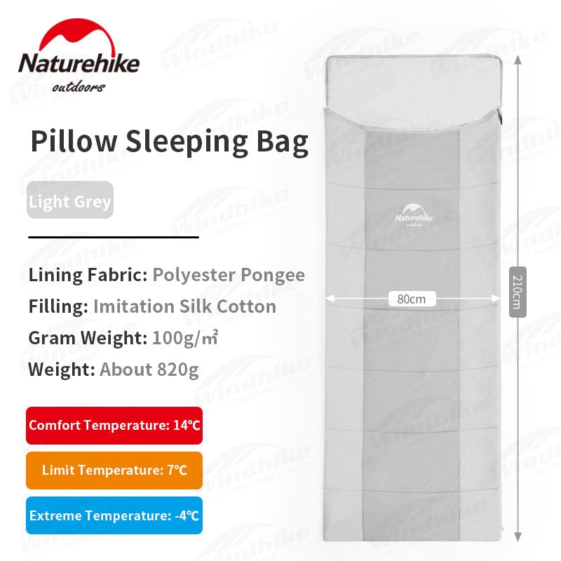 Naturehike SUMMER SOPHORA Ultralight Pillow Sleeping Bag Outdoor Camping Breathable Splicing Expandable Sleeping Pad Mat Blanket Lightweight Portable