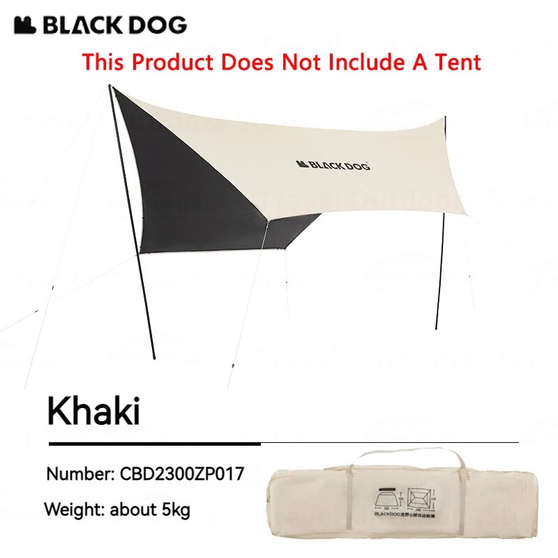 BLACKDOG FOR WILD Cabin Style Automatic Fast Build Tent Expandable Canopy Optional Add-on Vinyl Coated Sunscreen Waterproof Open Multiple Setting Tent