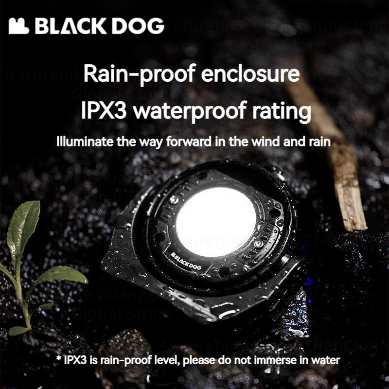 BLACKDOG Portable Rechargeable USB Camping Light Ultralight LED Headlamp Flashlight Waterproof Hiking Camping Beach Travel Outdoor Work Lamp Original Heavy Duty Black Dog