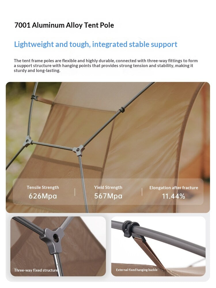 Vidalido Floating Island Bed Tent Double Layer Off The Ground Single Cot Bed Tent For 1 Person Waterproof Mosquito Repellent Field Folding Bed Outdoor
