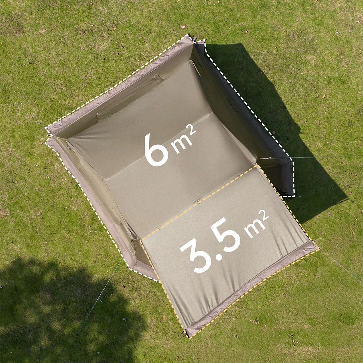 Naturehike VILLAGE 6 LITE Automatic Tent Fast Cabin Style Tent 4 Person One-Piece Setup Ridge 2.0 9m² Total Use Space 360° Ventilation Outdoor