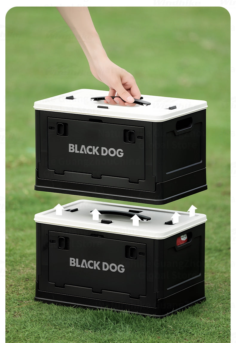 Blackdog ODYSSEY 13L Folding Storage Box Portable Multifunctional Stackable Collapsible Double Door Outdoor Camping Car With Handle PP Food Box