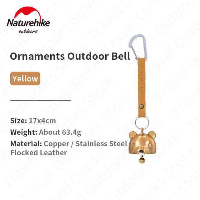 Naturehike Outdoor Camping Wind Chime Relaxing Atmosphere Bell Ambient Sound Hanging Bear Design Camp Decoration Nature Hike