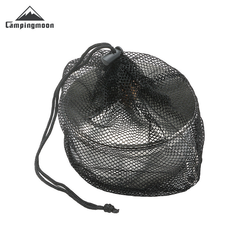 Campingmoon S371 Sierra Pot 304 Stainless Steel Portable Cooking with Lid Outdoor Camping Cookware