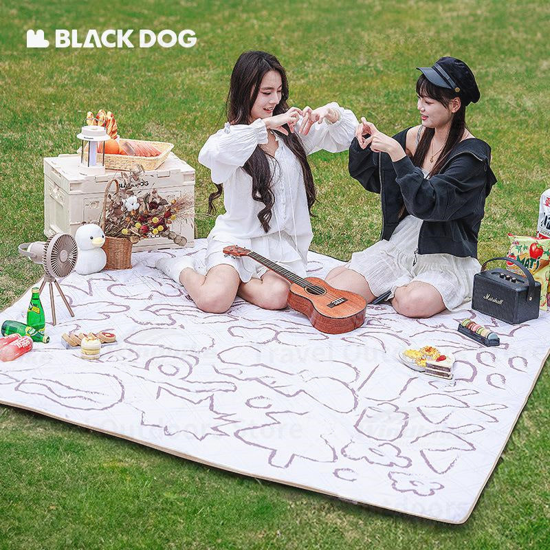 BLACKDOG Portable Ultrasonic Aluminum Picnic Mat Soft And Skin-Friendly Water-proof Moisture-Proof And Stain-Proof Mattress Sleeping Pad Blanket