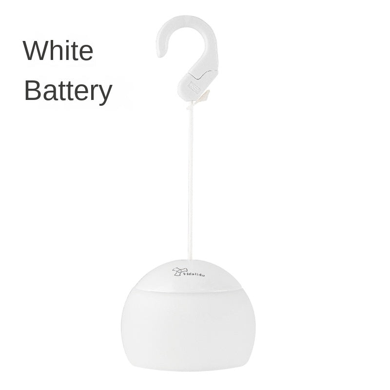 Vidalido Hanging Lamp Outdoor Portable Ultralight Atmosphere Ambient LED Warm Light Lantern Waterproof USB Charging Camping Travel Tent Lighting ABS TPR
